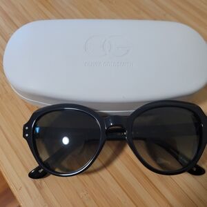 Oliver Goldsmith Black "Hep" Sunglasses- New